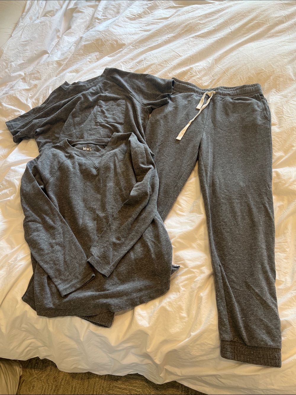 Madewell Charcoal Gray 3 piece Lounge Set